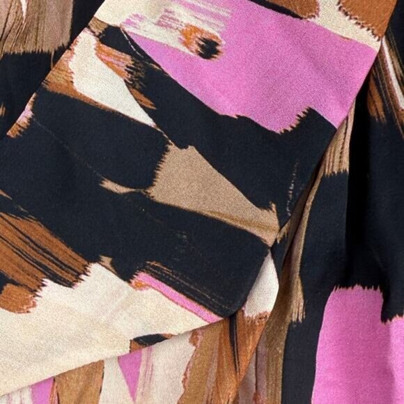 NWT JUST CAVALLI Women's Abito Long Sleeve Belted Shirt Dress Sz 8  + FLAWS - Picture 8 of 14